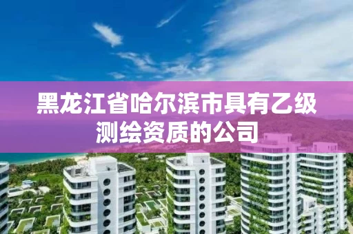 黑龙江省哈尔滨市具有乙级测绘资质的公司