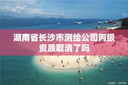 湖南省长沙市测绘公司丙级资质取消了吗