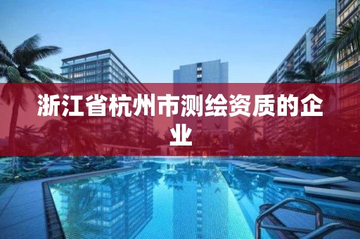浙江省杭州市测绘资质的企业
