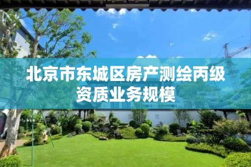 北京市东城区房产测绘丙级资质业务规模
