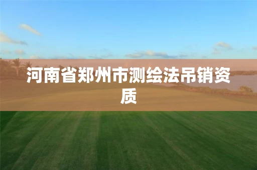 河南省郑州市测绘法吊销资质 河南省郑州市测绘法吊销资质