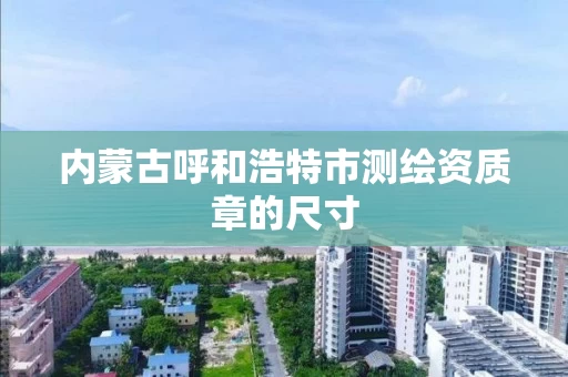 内蒙古呼和浩特市测绘资质章的尺寸