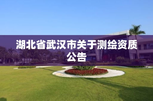 湖北省武汉市关于测绘资质公告