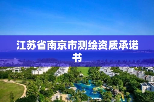 江苏省南京市测绘资质承诺书