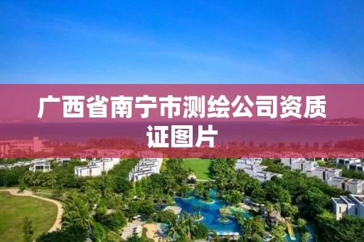 广西省南宁市测绘公司资质证图片