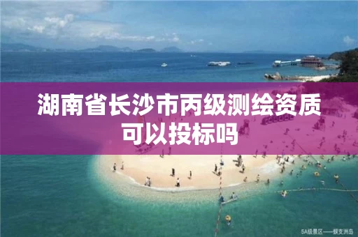 湖南省长沙市丙级测绘资质可以投标吗