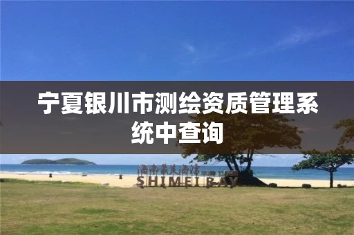 宁夏银川市测绘资质管理系统中查询