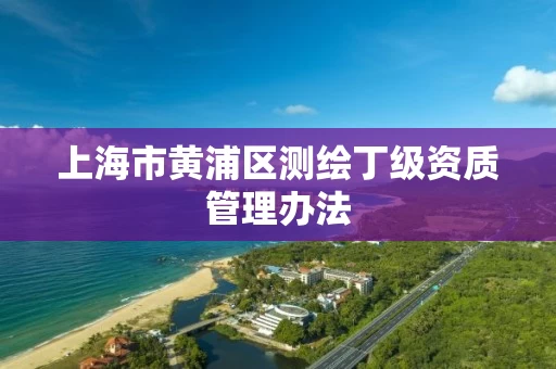 上海市黄浦区测绘丁级资质管理办法