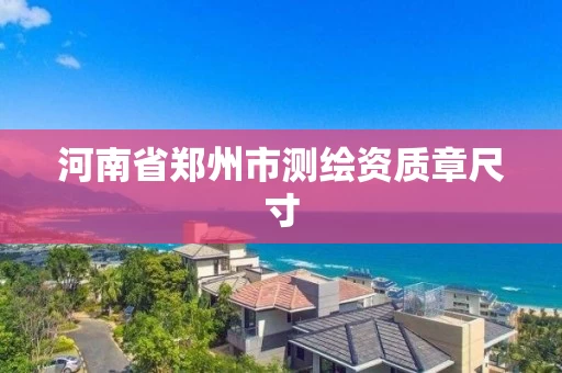 河南省郑州市测绘资质章尺寸