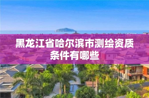 黑龙江省哈尔滨市测绘资质条件有哪些 黑龙江省哈尔滨市测绘资质条件有哪些