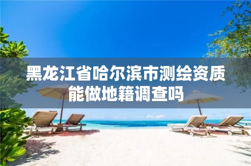 黑龙江省哈尔滨市测绘资质能做地籍调查吗