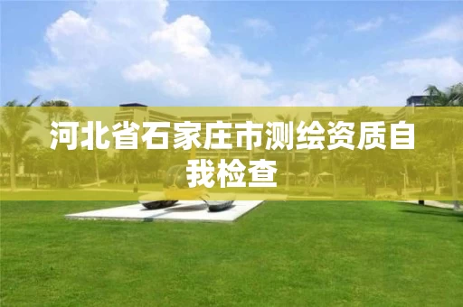 河北省石家庄市测绘资质自我检查