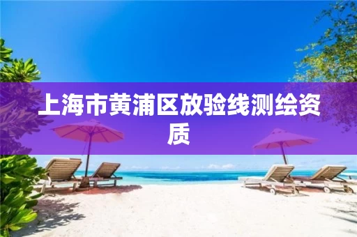 上海市黄浦区放验线测绘资质