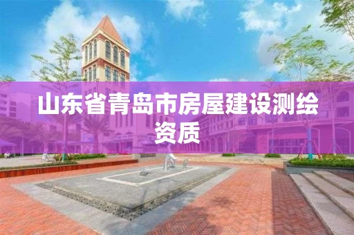 山东省青岛市房屋建设测绘资质