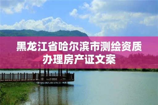 黑龙江省哈尔滨市测绘资质办理房产证文案
