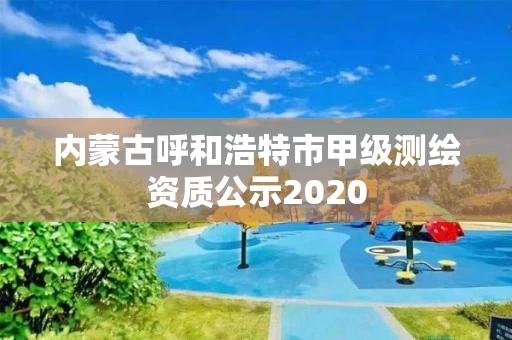 内蒙古呼和浩特市甲级测绘资质公示2020