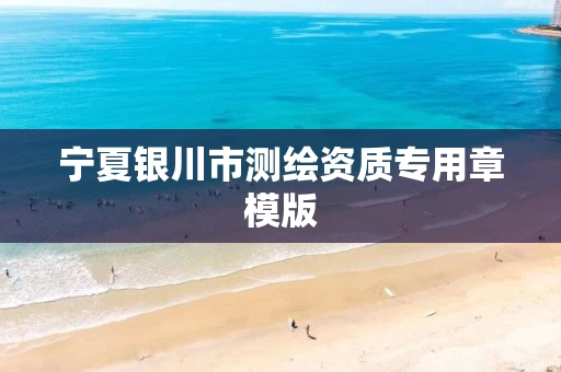 宁夏银川市测绘资质专用章模版