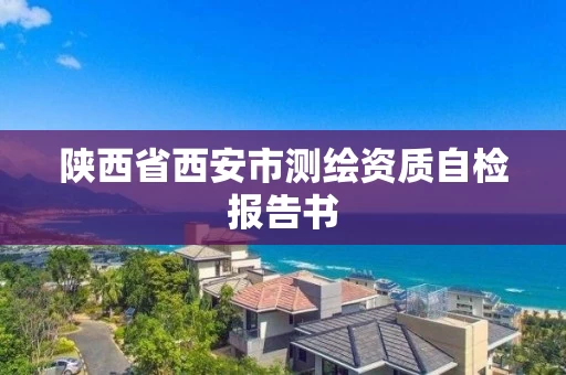 陕西省西安市测绘资质自检报告书