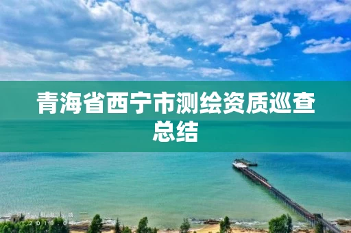 青海省西宁市测绘资质巡查总结