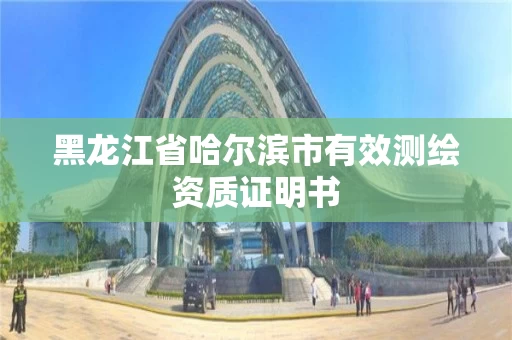 黑龙江省哈尔滨市有效测绘资质证明书