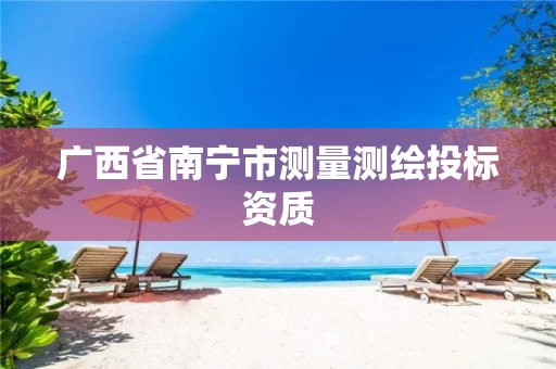 广西省南宁市测量测绘投标资质