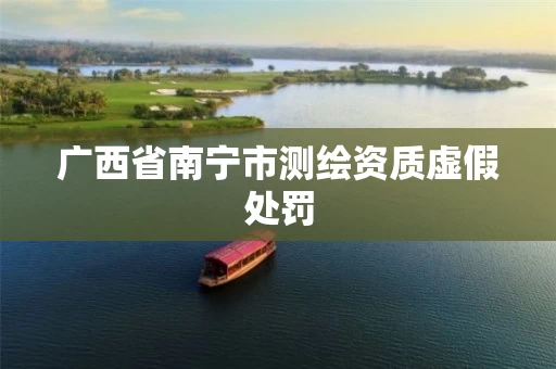 广西省南宁市测绘资质虚假处罚