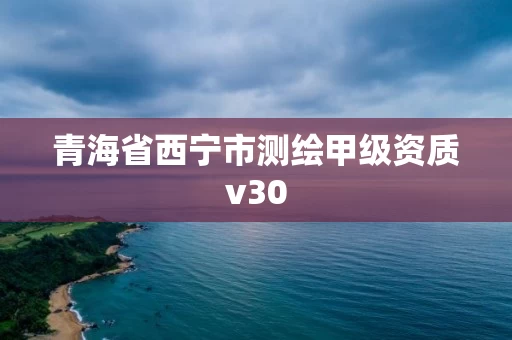 青海省西宁市测绘甲级资质v30