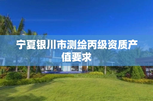 宁夏银川市测绘丙级资质产值要求