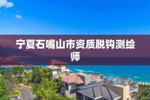 宁夏石嘴山市资质脱钩测绘师