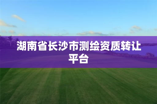 湖南省长沙市测绘资质转让平台
