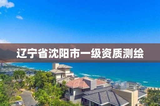 辽宁省沈阳市一级资质测绘