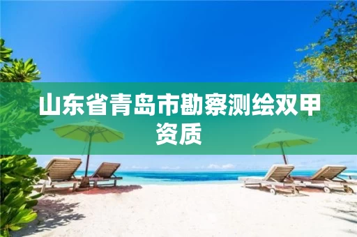 山东省青岛市勘察测绘双甲资质