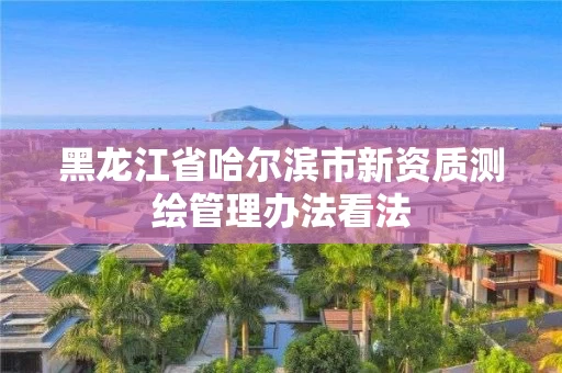 黑龙江省哈尔滨市新资质测绘管理办法看法