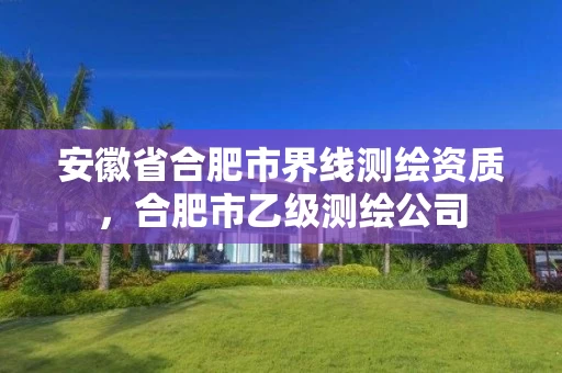 安徽省合肥市界线测绘资质，合肥市乙级测绘公司