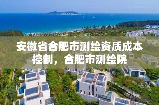 安徽省合肥市测绘资质成本控制，合肥市测绘院