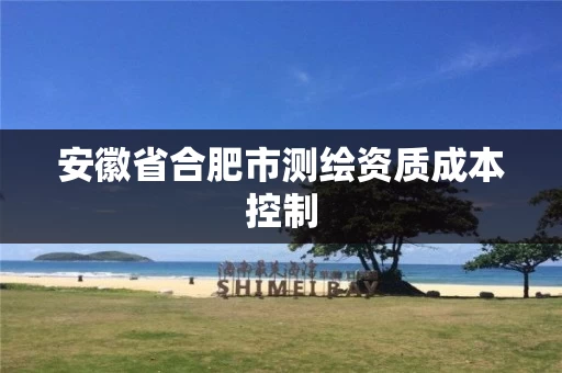 安徽省合肥市测绘资质成本控制