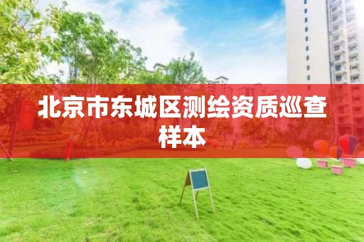 北京市东城区测绘资质巡查样本