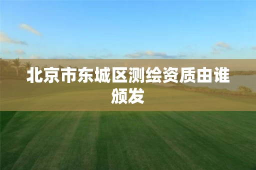 北京市东城区测绘资质由谁颁发