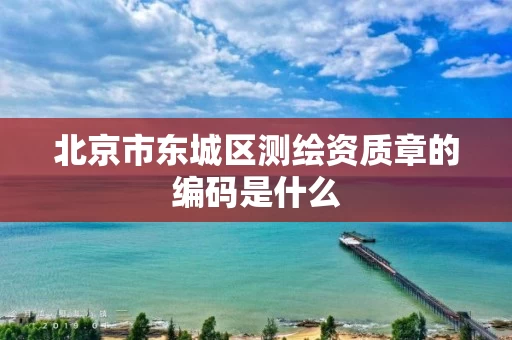 北京市东城区测绘资质章的编码是什么