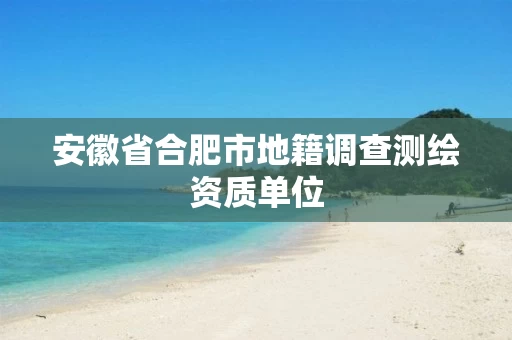 安徽省合肥市地籍调查测绘资质单位