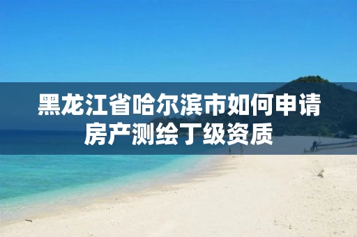 黑龙江省哈尔滨市如何申请房产测绘丁级资质