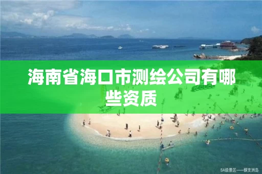 海南省海口市测绘公司有哪些资质