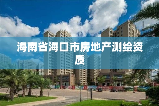 海南省海口市房地产测绘资质