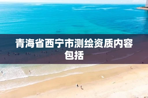 青海省西宁市测绘资质内容包括