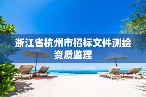 浙江省杭州市招标文件测绘资质监理