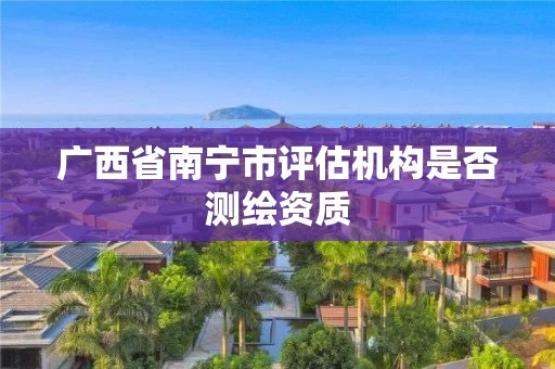 广西省南宁市评估机构是否测绘资质