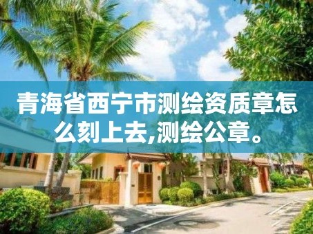 青海省西宁市测绘资质章怎么刻上去,测绘公章。