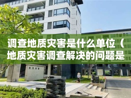 调查地质灾害是什么单位（地质灾害调查解决的问题是什么）