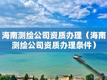 海南测绘公司资质办理（海南测绘公司资质办理条件）