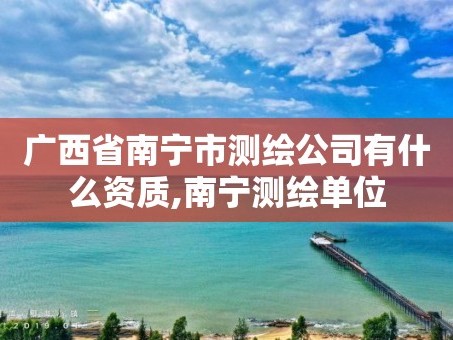 广西省南宁市测绘公司有什么资质,南宁测绘单位